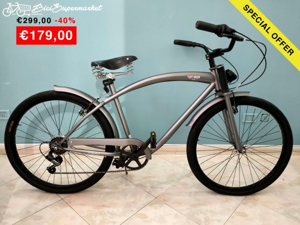 bicicletta cafe racer grey da donna